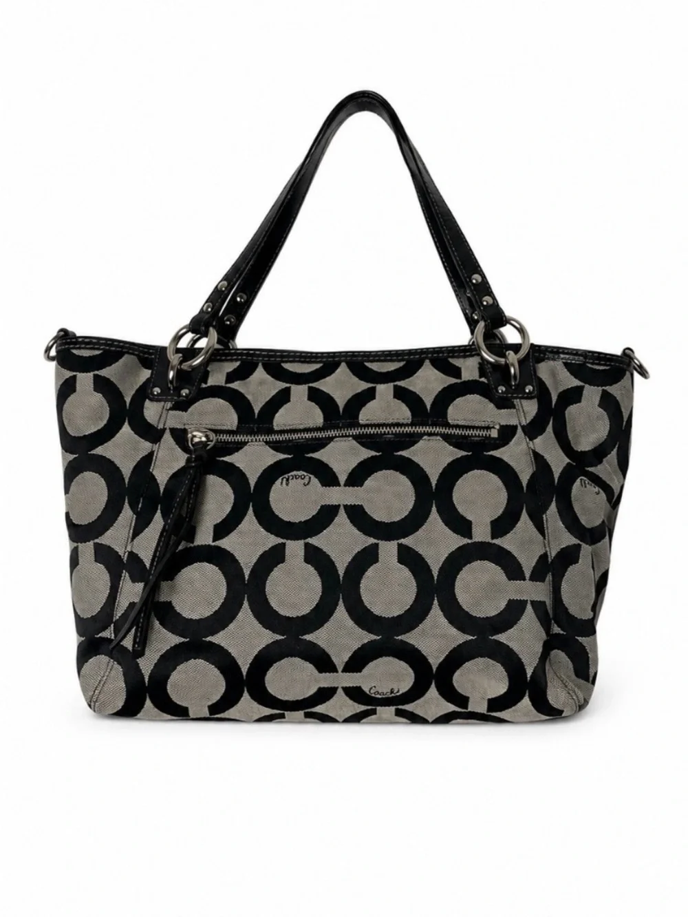 NWT Coach OP Art Signature Tote Bag Y2K